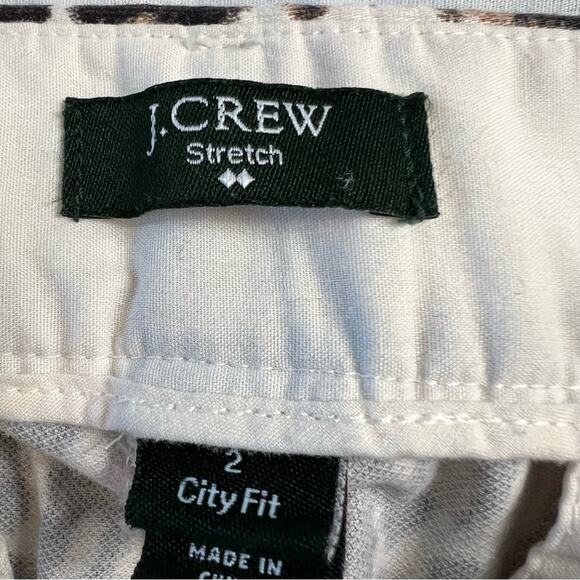 J.Crew Women's 2 Stretch City Fit Cheetah Chino Pants Bold - Picture 7 of 10